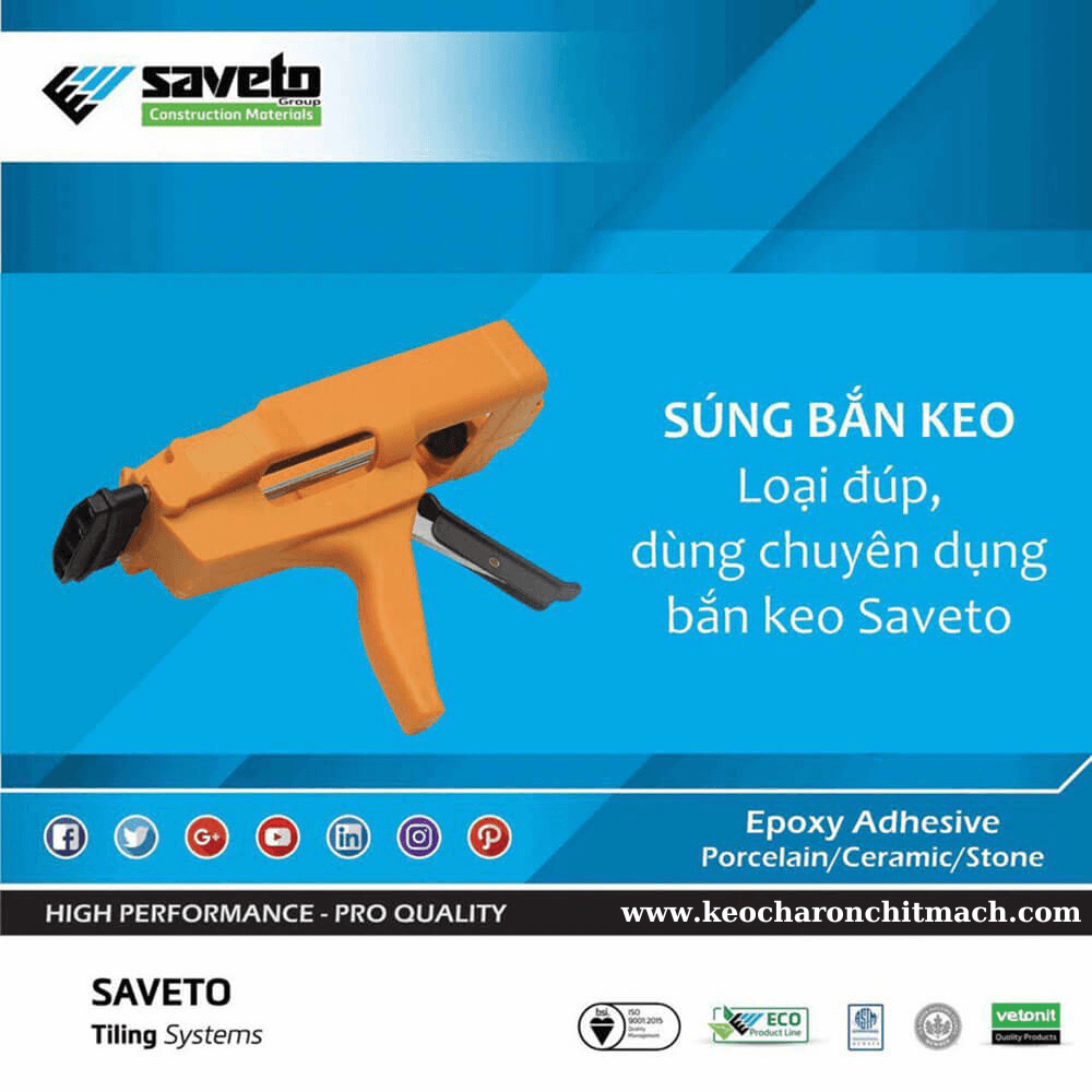 Súng bắn keo Saveto